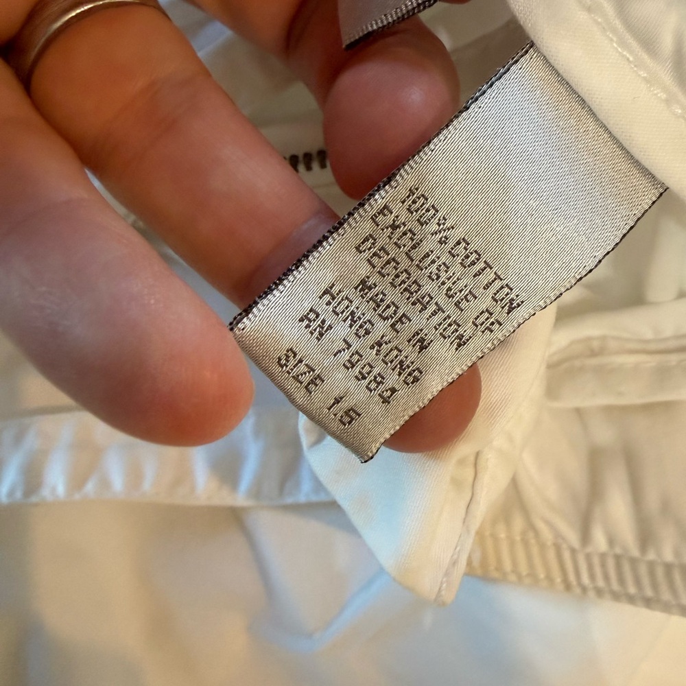 CHICOs White Embroidered Pants, size 10. - Picture 14 of 15